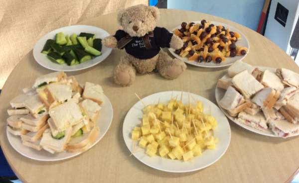 Bertie blog bear with food Jan 2020